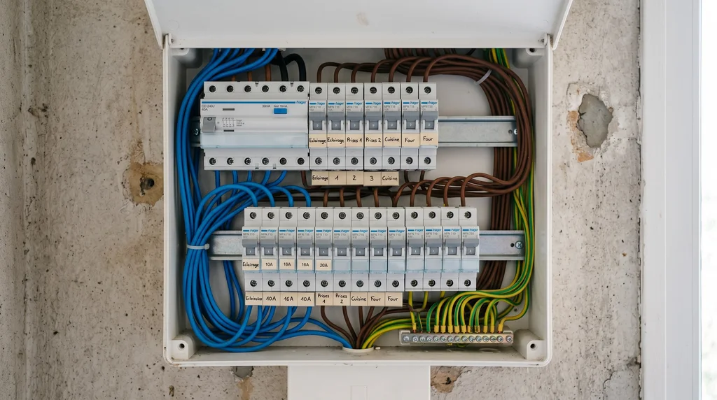 Tableau électrique — contrôle de l'installation intérieure — Électricité à Bully
